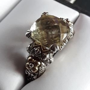 Barbara Bixby 925 Silver and 18K Gold Ring